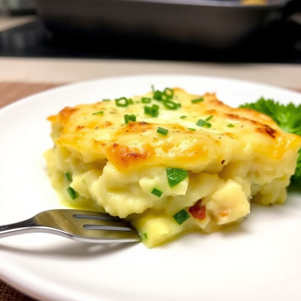 Geitost- og potetgrateng