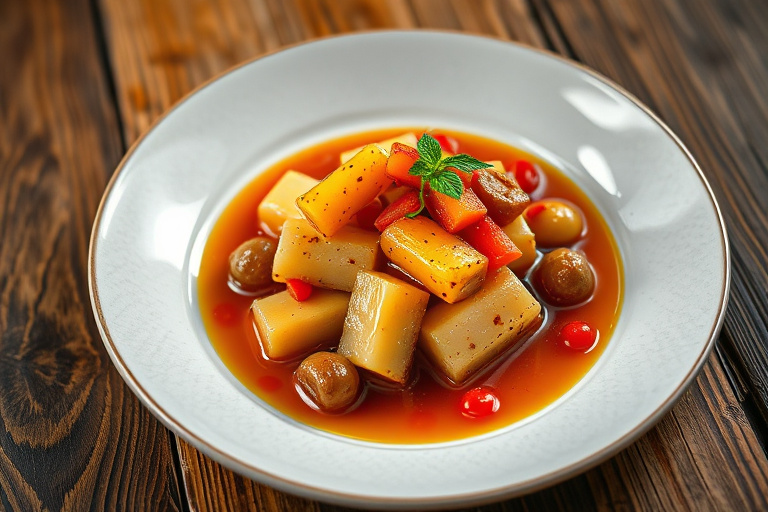 Tranebærgelé med selleri