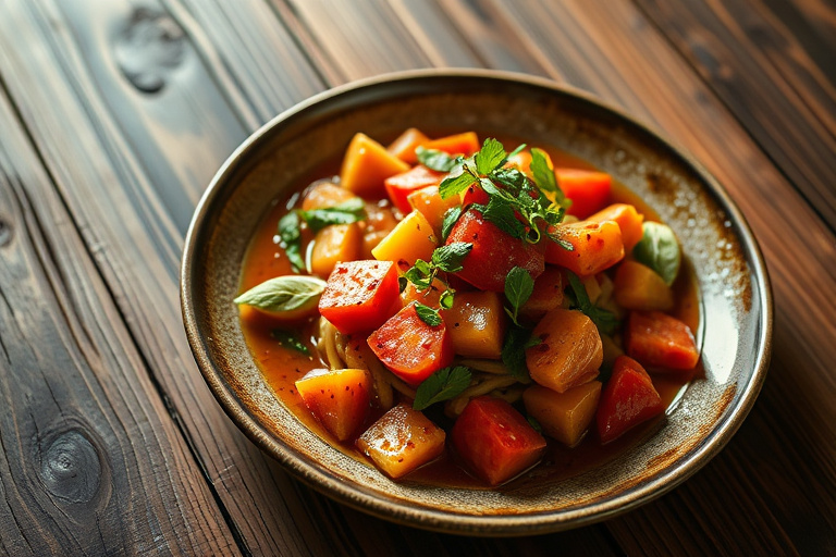 Ovnsbakt ferskensalsa