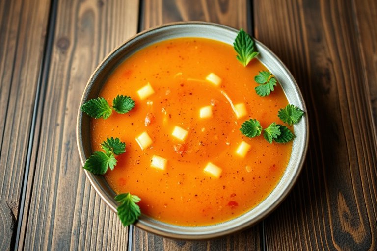 Frisk vannmelongazpacho med blåbær