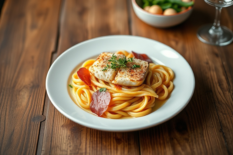 Pasta med fiken- og prosciuttosaus