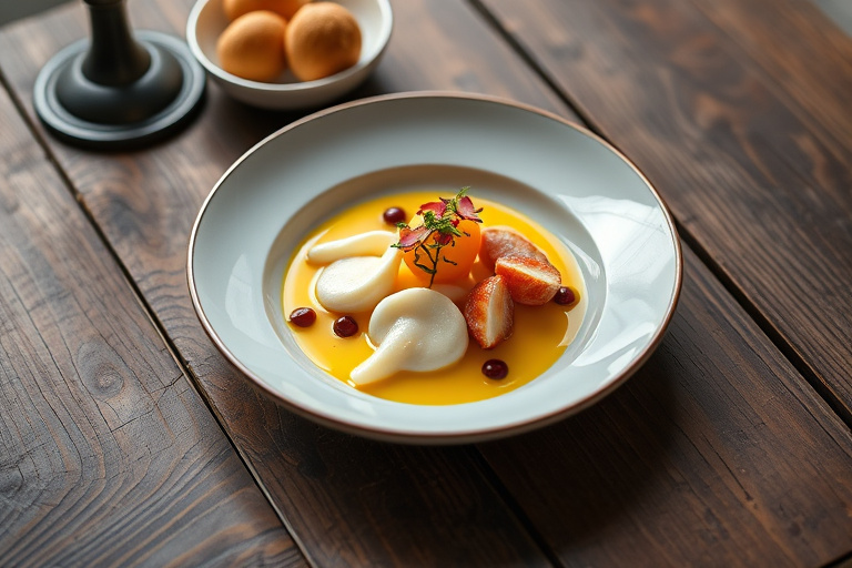 Elegant kokosbavariansk krem