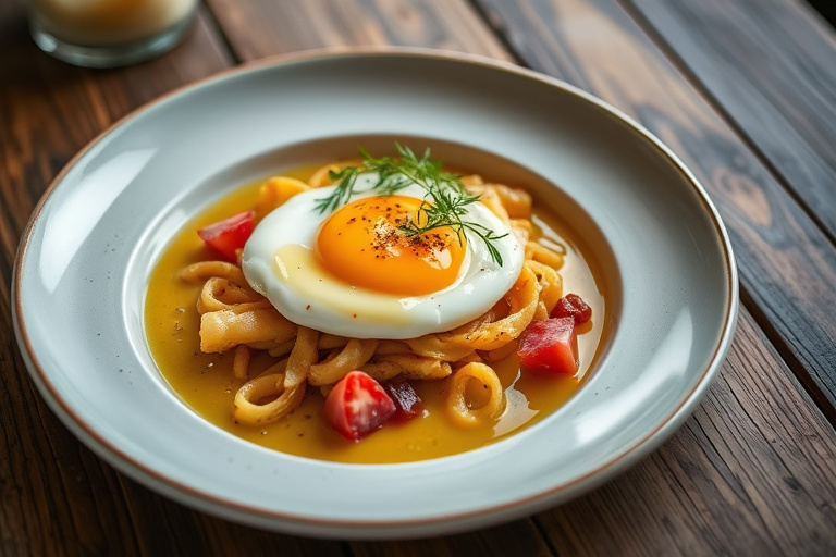 Egg- og kokosnøttgelé med pandan