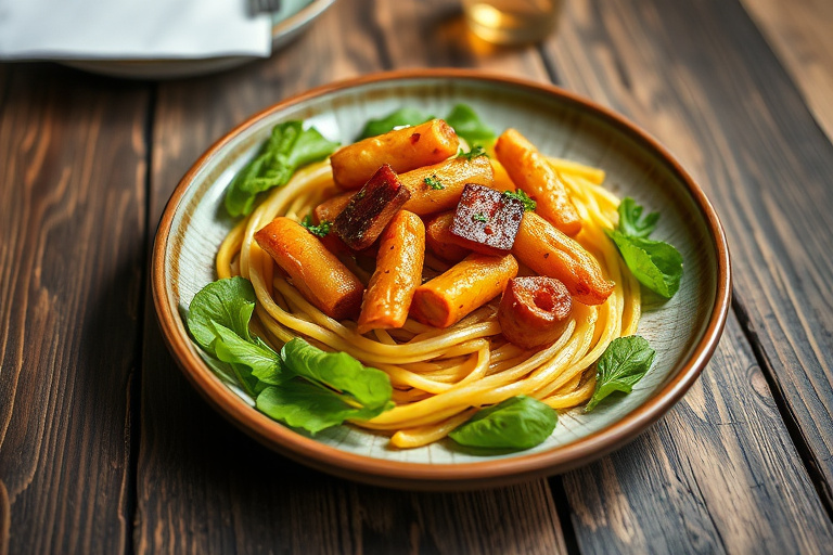 Fylt kyllinglår med reker og bacon