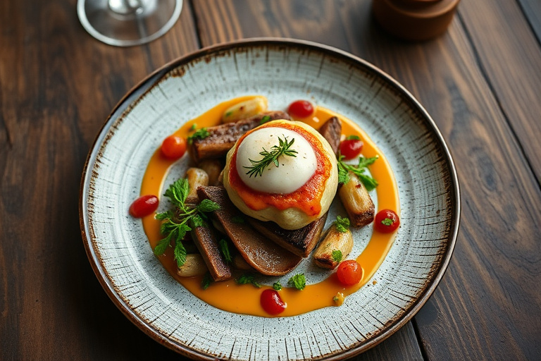 Svinekoteletter med sopp og cherrytomater