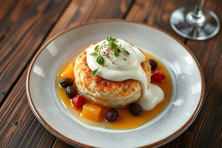 Charentais-granita med Chantilly-krem