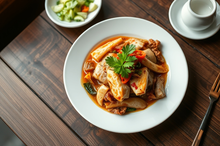 Khao Neeo See Dam (Svart klebrig ris med kokosmelk)