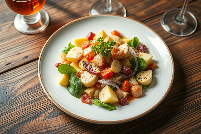 Vintersalat med rosenkål og sitrus-harissa