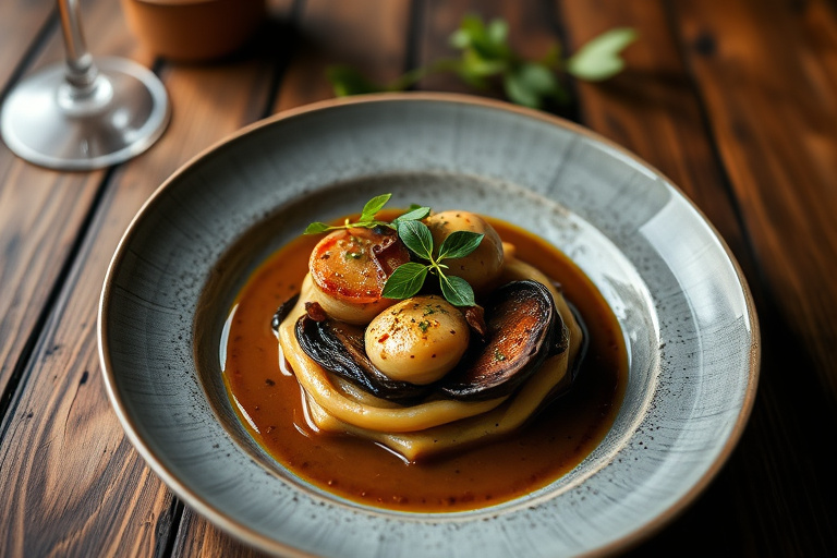 Fyll med spinat, porcini og italiensk pølse