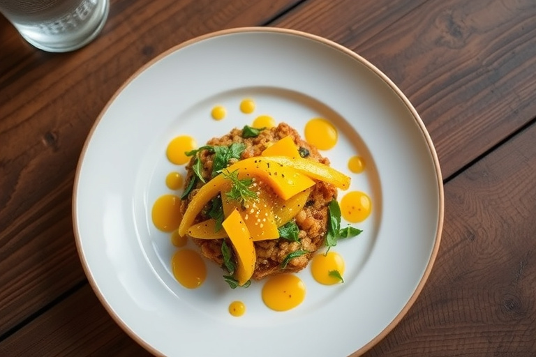 Frisk mango- og sesamdressing