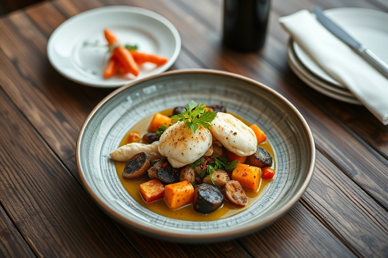 Ovnsbakt pærechutney med lønn og ingefær