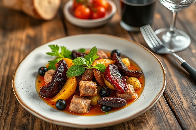 Grønn eplesangria med kanel og sitrus