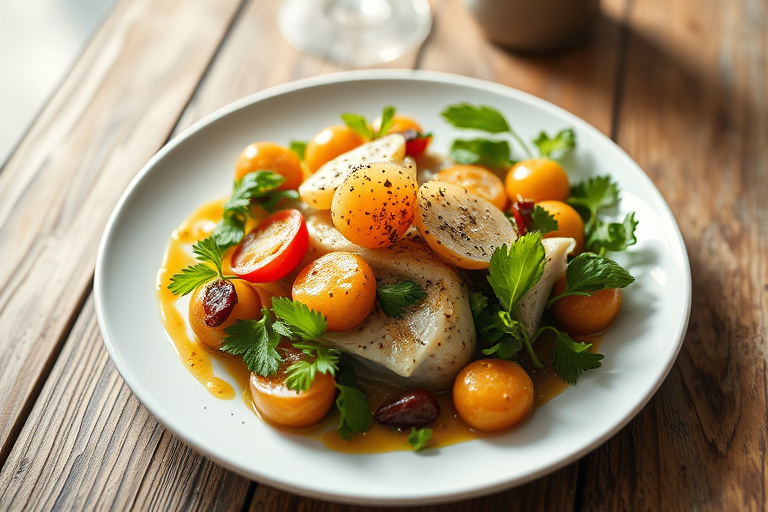 Perlesalat med sitronkrem og ristede hasselnøtter