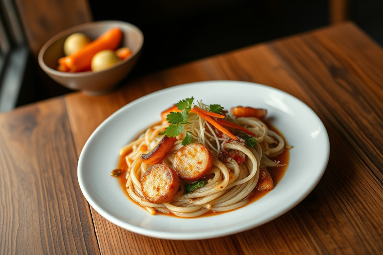 Khao Neeo (Klebrig ris med kokos og mango)