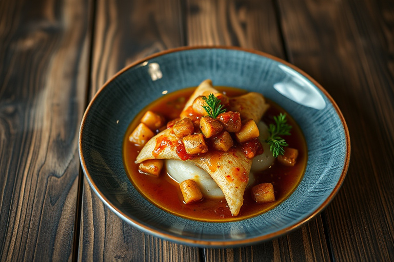 Varm bjørnebærchutney med timian