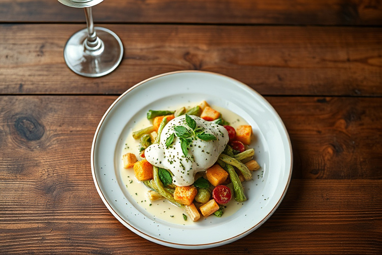 Blomkål- og brokkoliflarn med spinatbéchamel