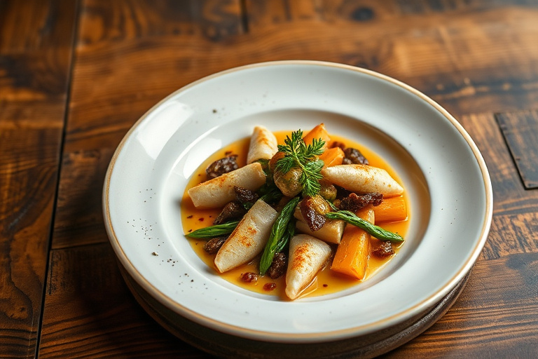 Sautert asparges og sukkererter med vårløk