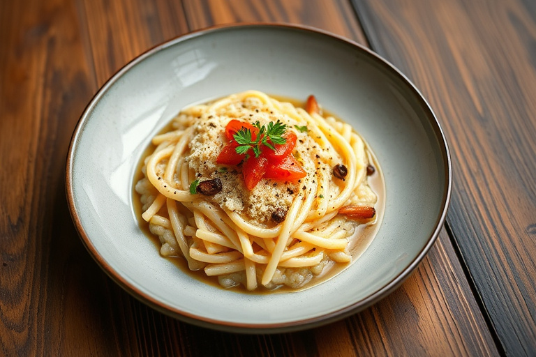 Fuyu-persimmonrisotto med ingefær og kanel