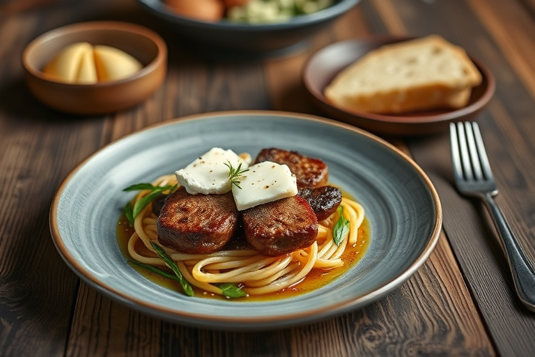 Lammeburgere med mynte, feta og hvitløk