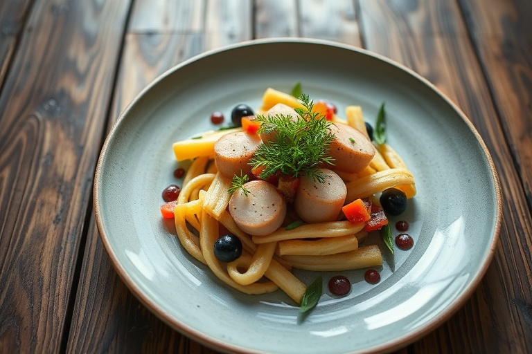Sea Island-erter med selleribladsalat