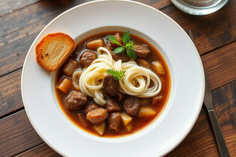 And- og pølsegumbo med ris