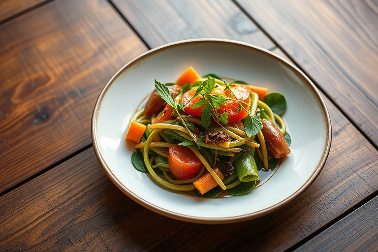 Frisk wakame- og agurksalat