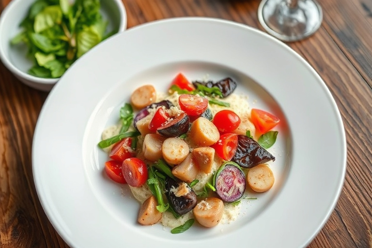 Frisk fransk bønnesalat med dill