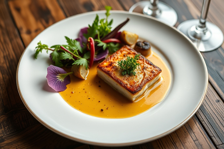 Sautert sjøtunge Veronique med druer og champagnesaus