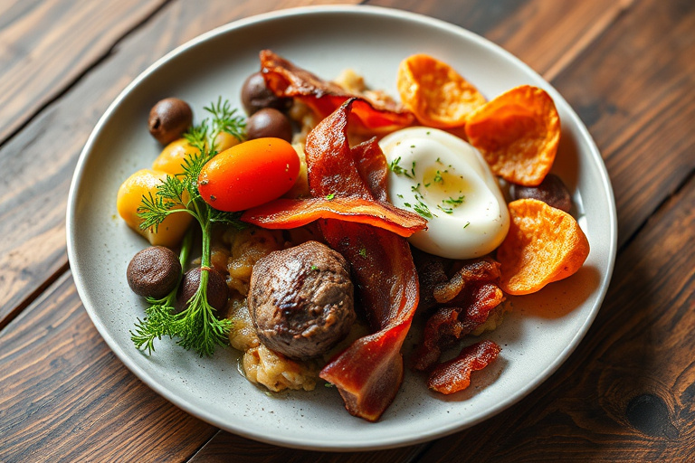 Rødkål med bacon og karvefrø fra mikrobølgeovn