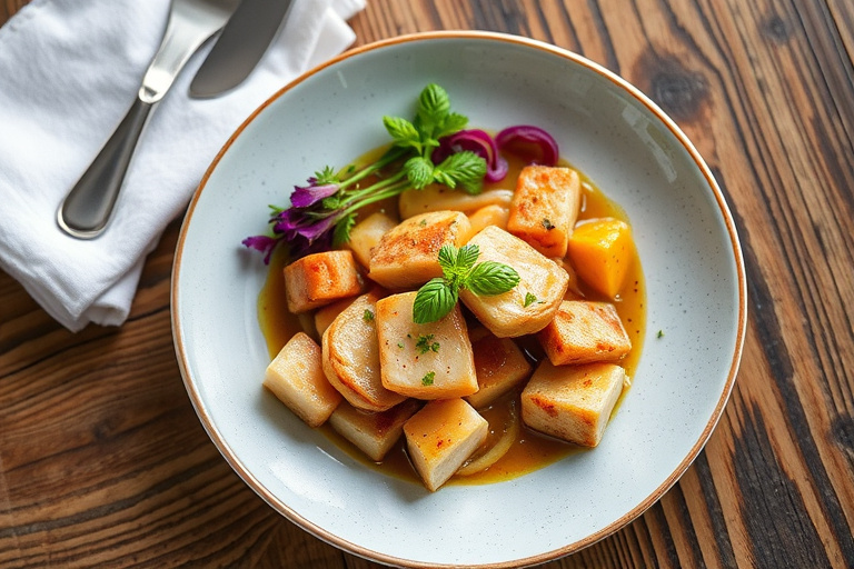 Sennepsmarinerte svinekoteletter