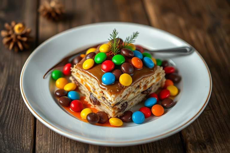Juletrekaker med M&M's