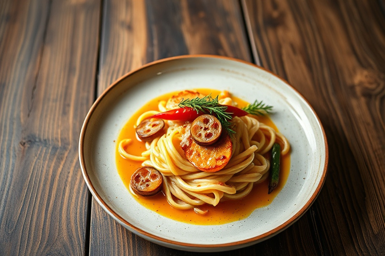 Pannestekt asparges med hvitløk