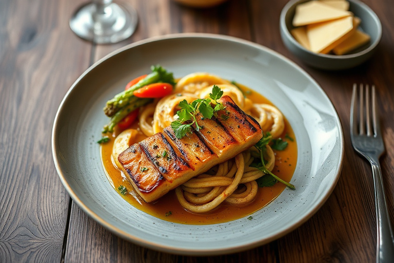 Saftige ovnsbakte svinekoteletter med ost