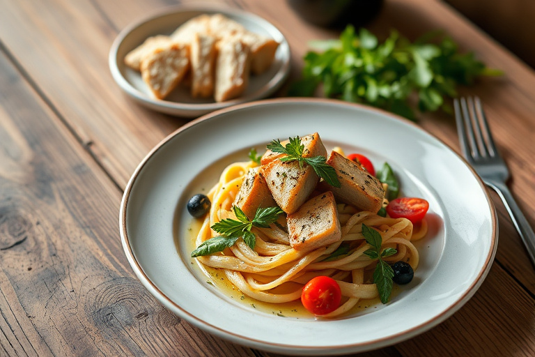 Kremet grønne bønner-grateng med sprø løk