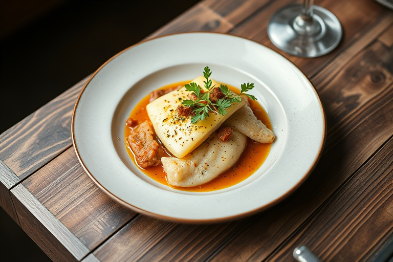 Søtpotetgrateng med marshmallows og nøttetopping