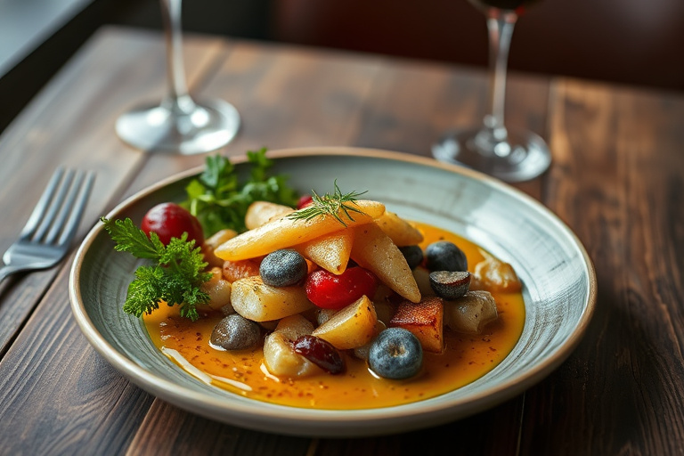 Fylte jordbær med kremost og appelsinlikør