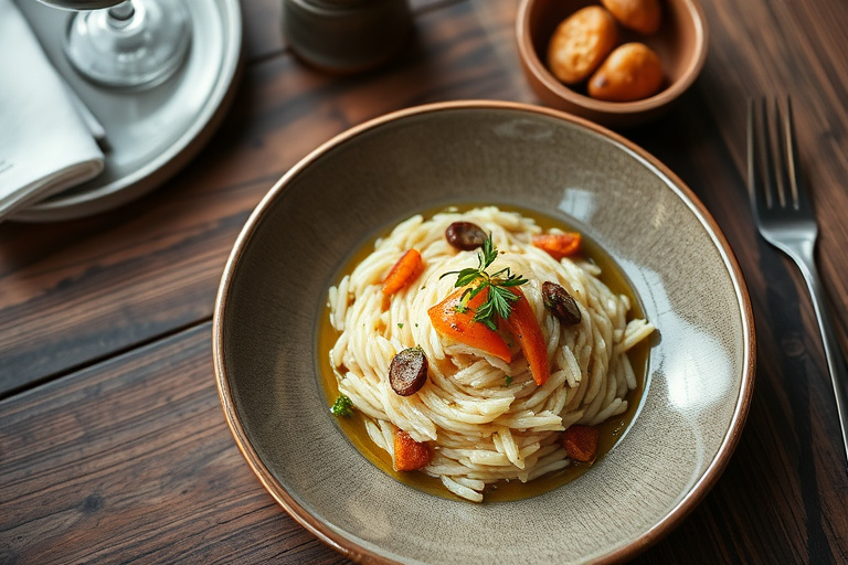 Søt pekannøttrisotto