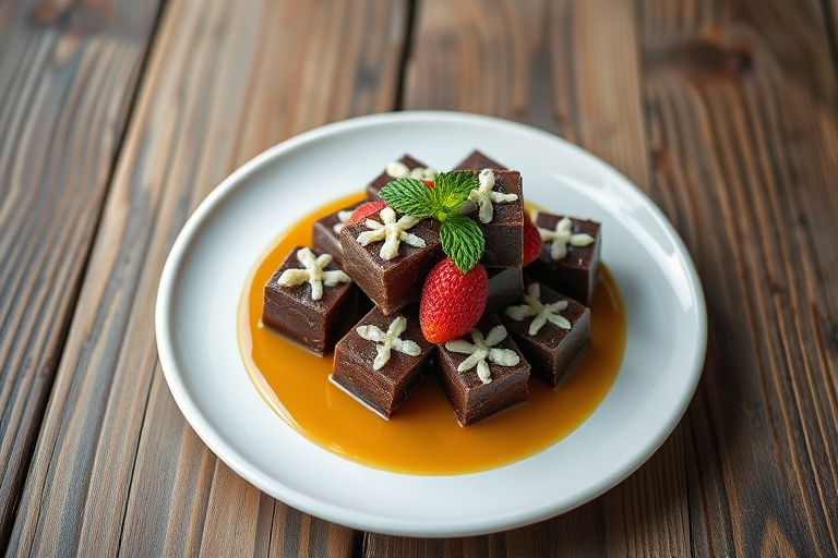 Hvit sjokoladefudge med pekannøtter