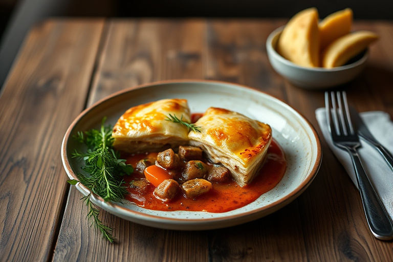 Fransk-kanadisk Tourtière (Kjøttpai)