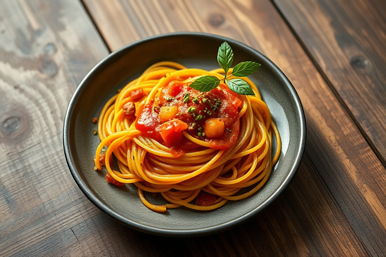 Spaghetti squash med frisk pomodorosaus