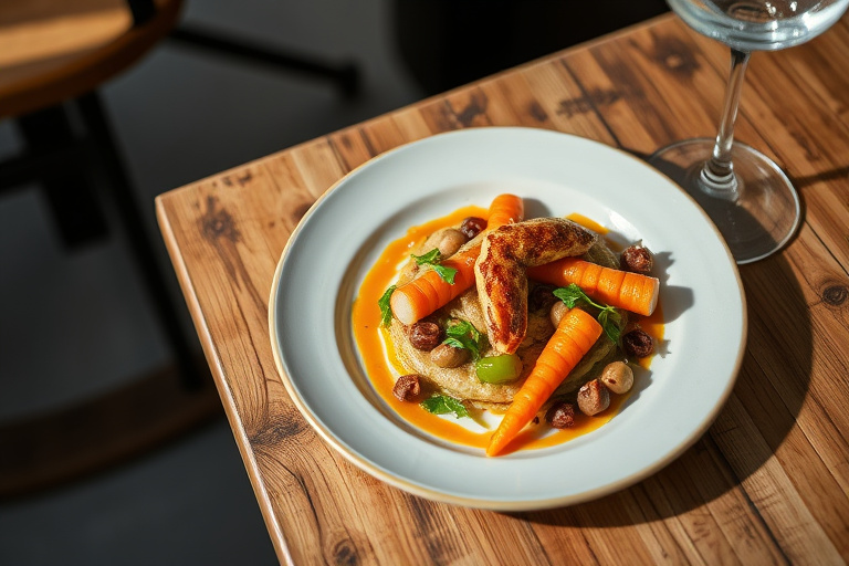 Karamelliserte nøtter med appelsin og brunt smør