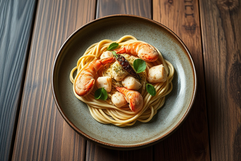 Orzo med krabbe, artisjokk og soltørkede tomater