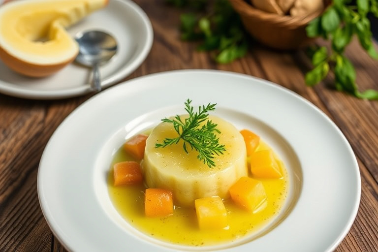 Hylleblomstgelé med honningmelon