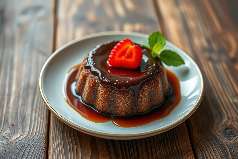 Sjokolade- og aprikoskake (Kugelhupf)