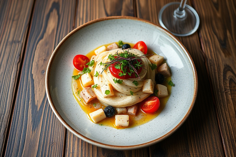 Blåbærgelé med ananas og kremosttopping