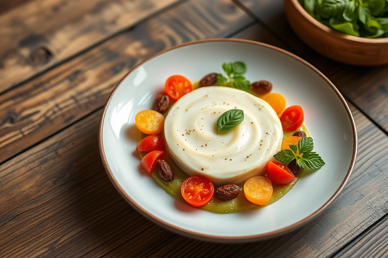 Kremet favapuré med sitron og dill