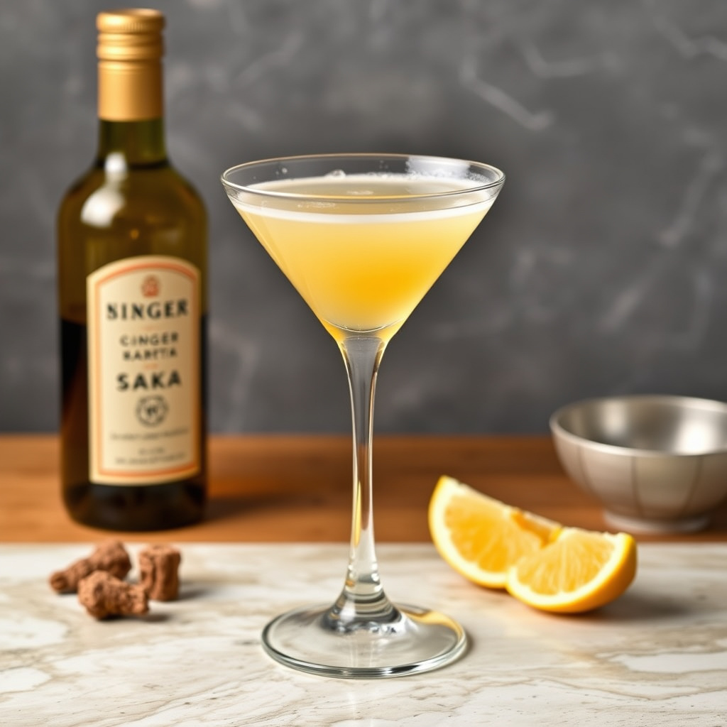 Ginger Martini med Sake