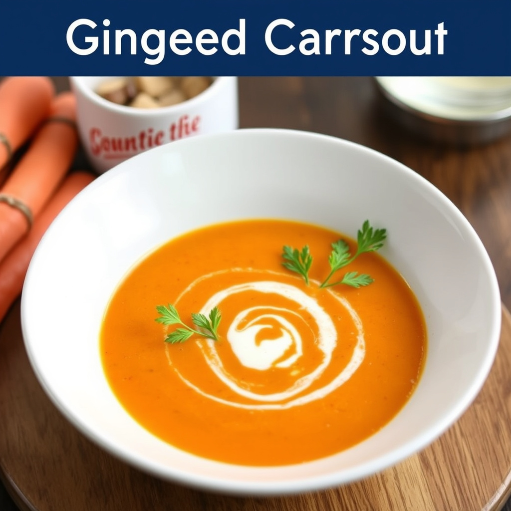Gingeret gulrotsuppe