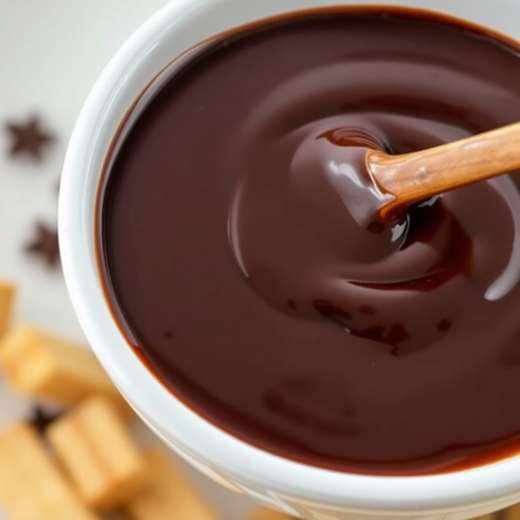 Glansfull sjokoladesaus