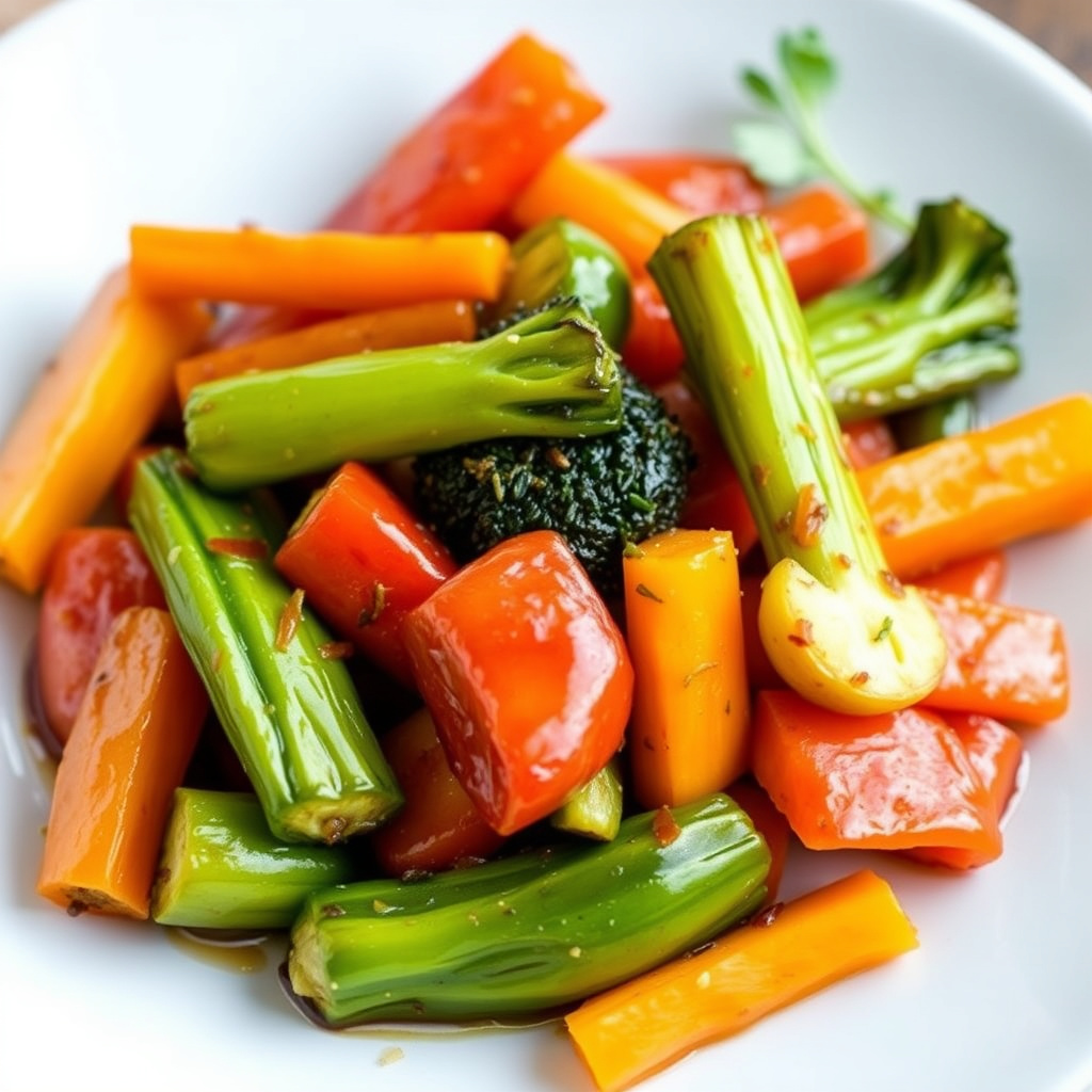 Glaserte grønnsaker